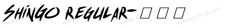 ShinGo regular字体转换 ShinGo regular字体转换